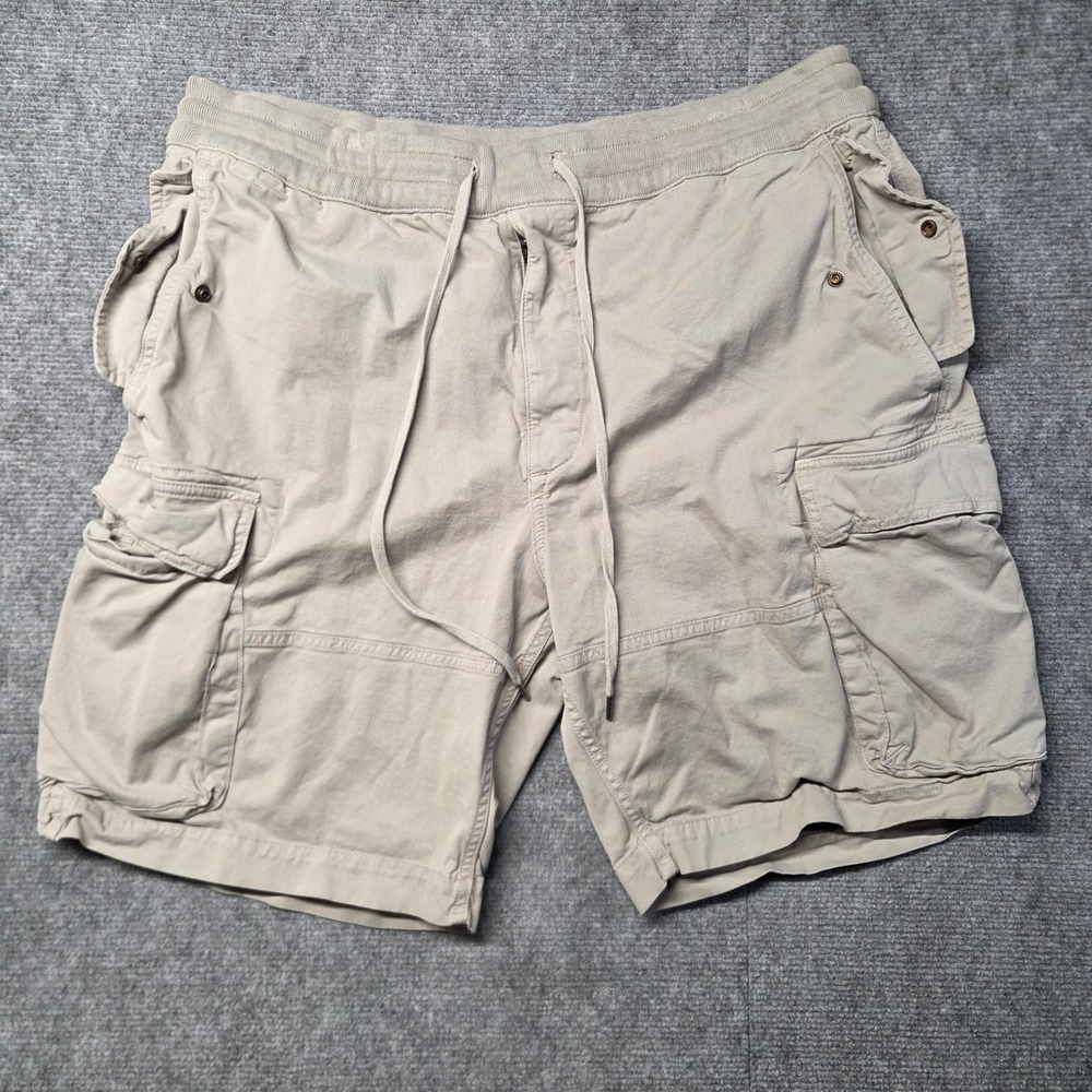 Polo Ralph Lauren Mens XXL Khaki Tan Cargo Shorts Classic Fit 9 Inch Drawstring